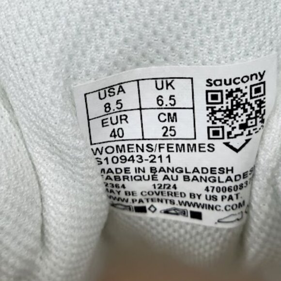 SAUCONY WOMEN'S cohesion 17 perl ivory running shoes Size 8.5  NEW - Picture 9 of 9